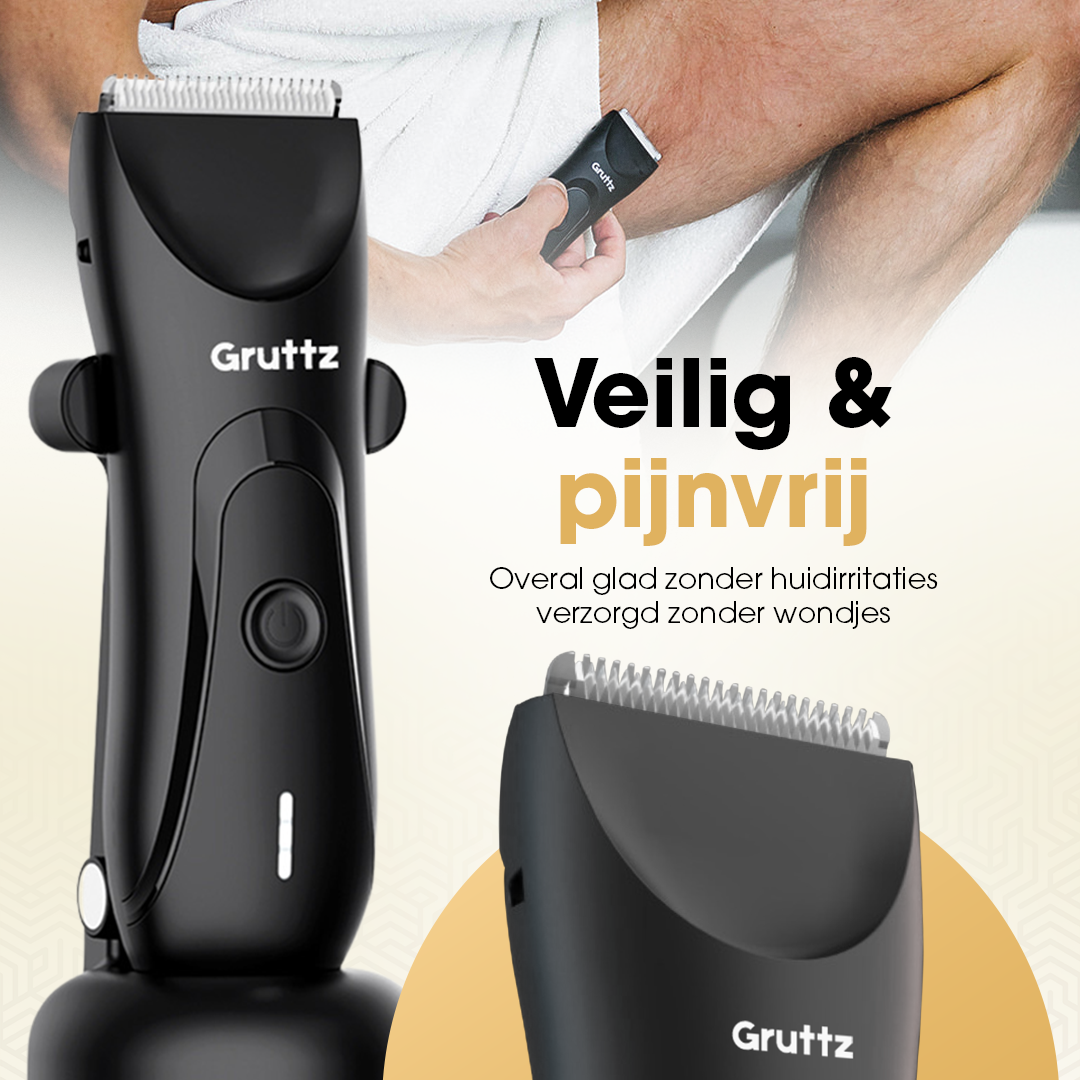 Gruttz Bodygroomer Mannen - Lifeshaver v3 - Bodytrimmer