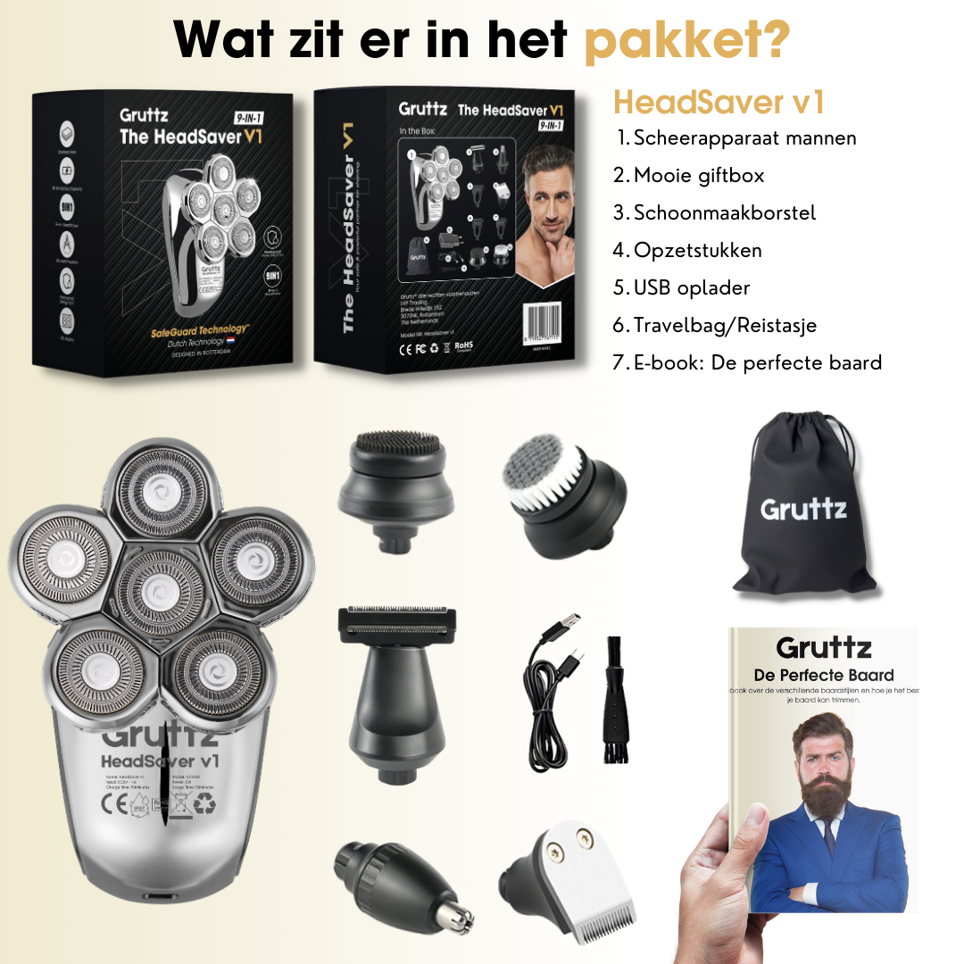 9-in-1 headshaver | alles voor het gezicht en hoofd